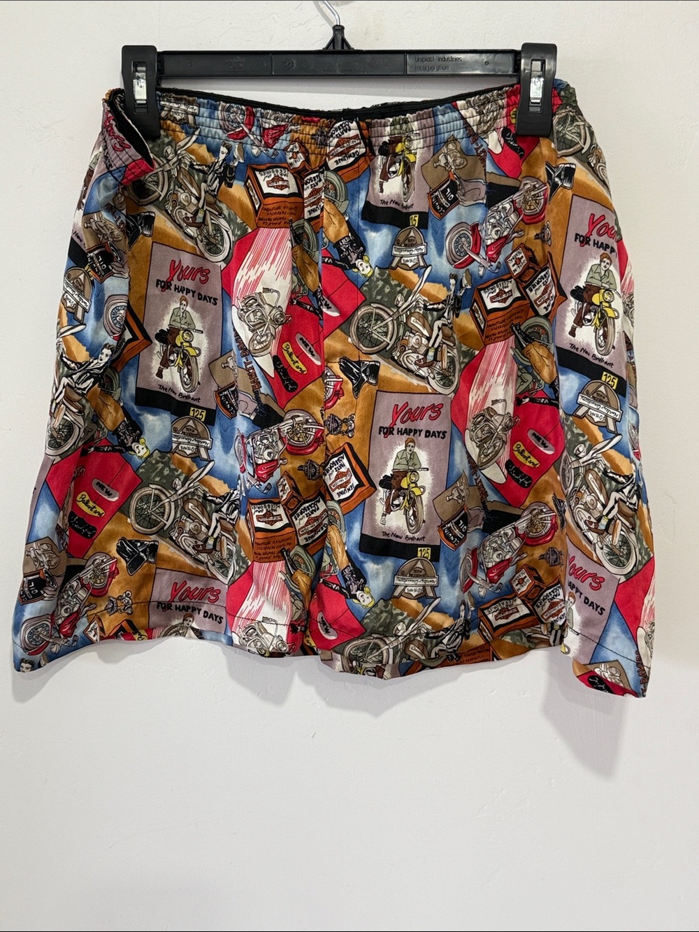 Vintage Nicole Miller Harley Davidson Silk Boxers with tags- L